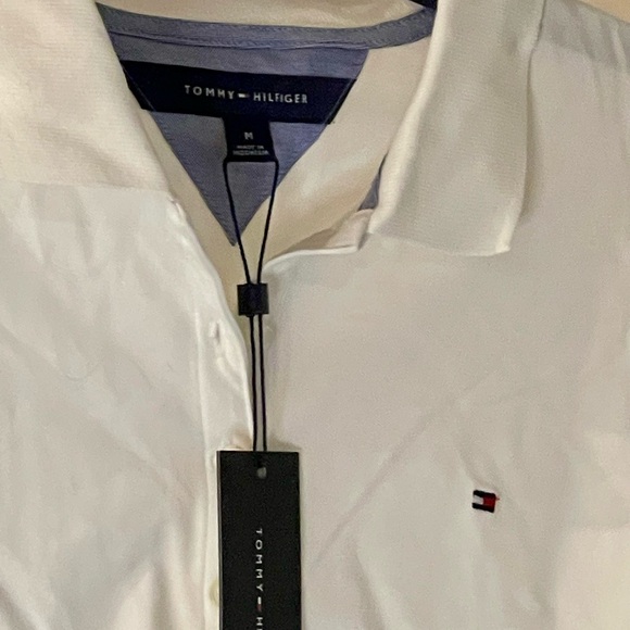 Tommy Hilfiger White Long Sleeve Polo - Picture 2 of 6